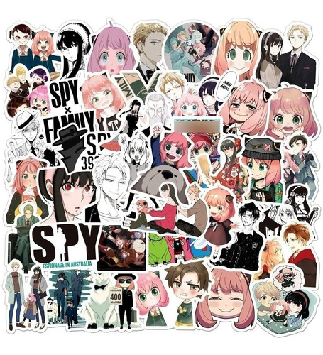 Imagen 7 de 7 de Spy X Family - Set 50 Stickers / Calcomanias / Pegatinas