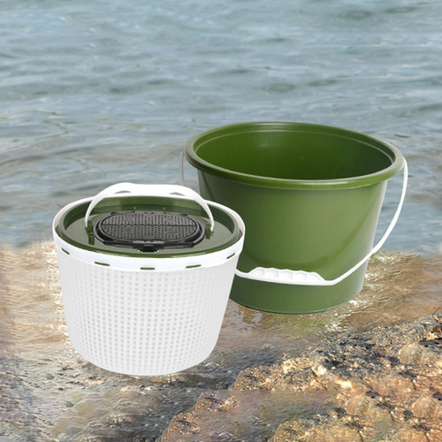 Cubo De Pesca De Hielo Cubo De Pescado Vivo Barril Ronda 10l