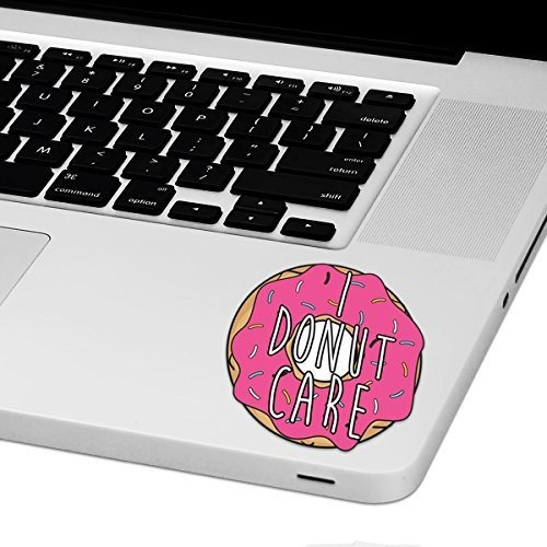I Donut Care Etiqueta Engomada Del Trackpad Para Computadora