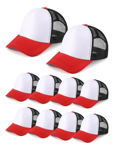 10 Sombreros De Camionero En Blanco Para Sublimacion, Gorra