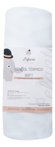Lençol Térmico Soft Lefante Mini Cama 150x70cm Cor Branco