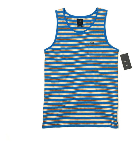 Camiseta Rvca Vincent Stripe Blue Importada 100% Original.