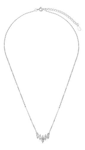Collar Y Dije Enso 925 Para Mujer Esn146s Plateado