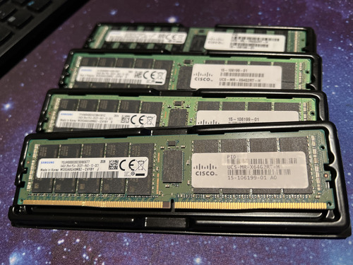 Memoria Ram Ecc Cisco 4x64gb 2933 Mhz 4x64gb Ddr4 (Usado)