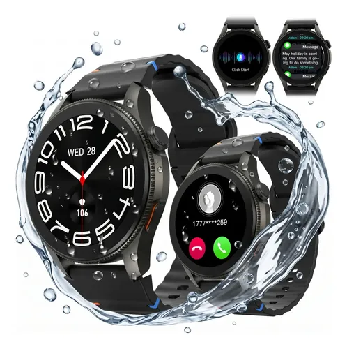 Basike 1.43'' Ia Relógio Smartwatch Redondo Masculino E Feminino Com Gps, Chatgpt,assistente De Voz, Chamadas Bluetooth, Mercado