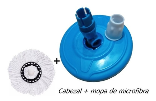 Imagen 6 de 8 de Disco Cabezal Porta Mopas Centrifugas Giratorias Spin Mop