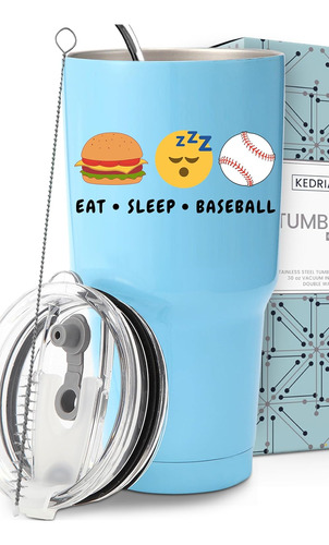 Baseball Tumbler 30oz, Fun Baseball Gifts For Teen Boys...