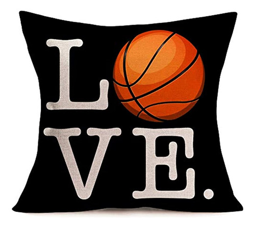 Fukeen Love Basketball Pllow Cases Algodón Lino Serie Deport