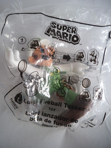 Luigi Fireball Mario Bros Nintendo Mcdonalds 