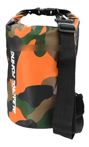Bolsa Impermeável Bag 10l - Albatroz Fishing - Várias Cores Cor Laranja Camuflado Desenho Do Tecido Laranja Camuflado