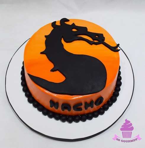 Torta Mortal Combat 11 Dragon - Tortas Tematicas