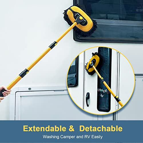 Cepillo Para Lavar El Coche Fregona Con Mango Largo Kit Para