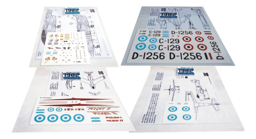 Calcas Aviones Fma Pulqui I-ii-iii Pampa I-ii-iii (1/72) 