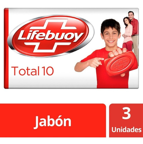 Lifebuoy Jabón Antibacterial Total10 X125g