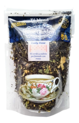 Imagen 5 de 10 de Té En Hebras Blue Garden Envase Doypack, Orígen Patagonia