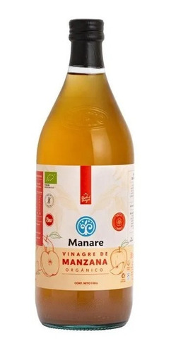 Vinagre De Manzana Orgánico Manare 1 Litro