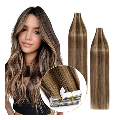 Cinta En Extensiones De Pelo 100g 40 Piezas Balayage Ljp2w