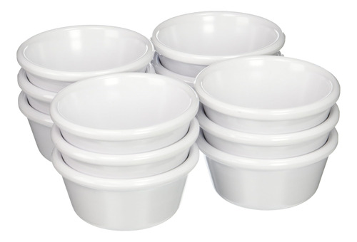 Ramekins Lisos Winco, 6 Onzas, Blanco