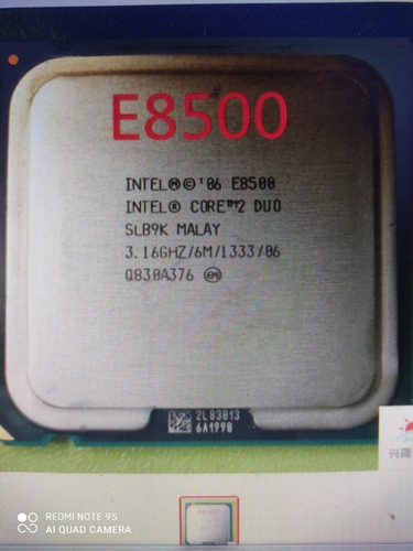 Intel Core 2 Duo Socket 775 E8500 /3.1ghz/fsb 1333/cache 6mb