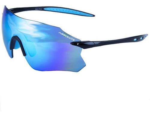 Óculos Ciclismo Absolute Prime Sl Uv400 Mtb Speed - Cores Cor Preto/Azul Cor da armação Preto Cor da lente Azul