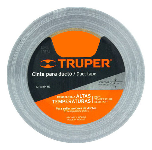 Cinta Para Ducto 30 M Altas Temperaturas - Truper 12587