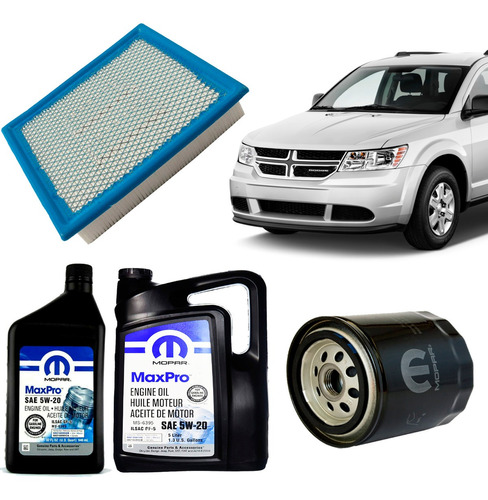 Kit De Filtros + Aceite Dodge Journey 2.7 Año 2010 Mopar