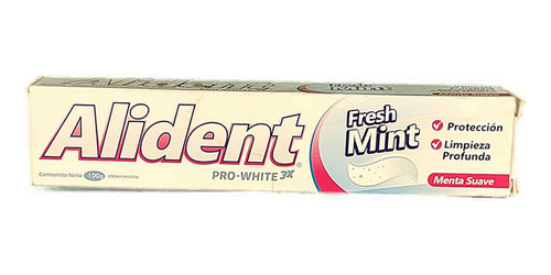 Crema Dental Alident Fresh Mint Menta Suave 100 Gr 2 Uni ...