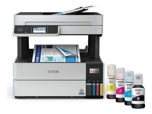 Impresora Epson L6490 Sistema Continuo Wifi Red Fax Dúplex Color Gris