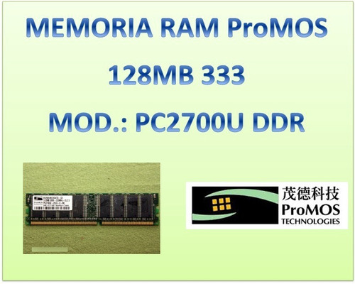 Memoria Ram Ddr-333mhz Pc2700u De 128mb Promos Technologies