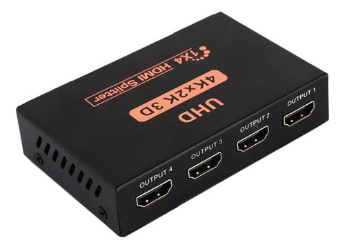 Splitter Hdmi Divisor De Imagen 1x4 Hd 1080p 3d Conecta 4 Tv