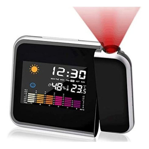 Reloj Digital De Mesa Con Proyección Laser Al Techo 