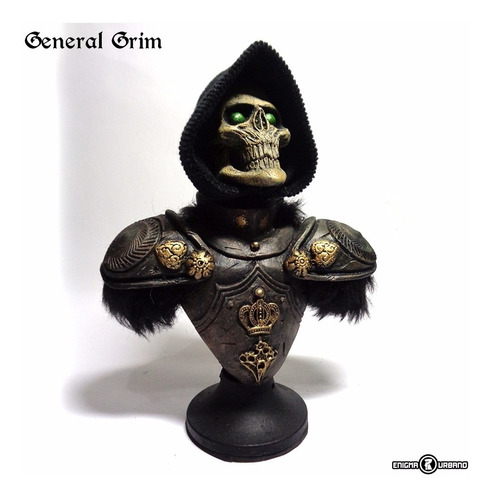 Caveira Cranio Morte Medieval General Grim Black Knight