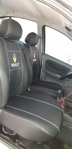 Fundas De Eco Cuero Con Logo Para Renault  Auto Camioneta