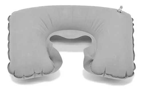 Almohada Inflable De Viaje Terciopelo Almohadilla De Avion