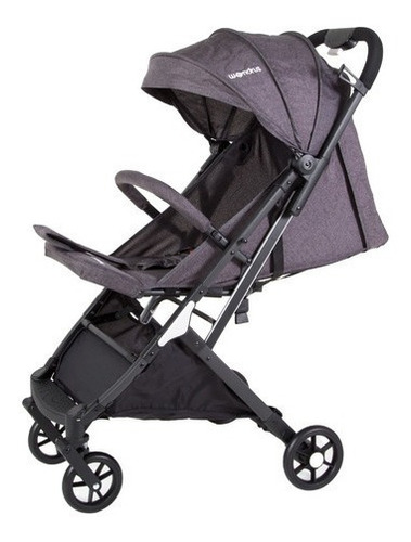 Cochecito de paseo Wondrus PLWON-308 gris con chasis color negro