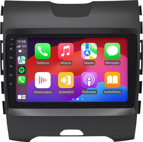 Estereo Ford Edge 2015 A 2019 Carplay Android 2 32gb Color Negro