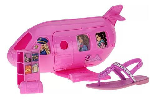 Precata Infantil Barbie Flight + Avião Grendene Kids 22936