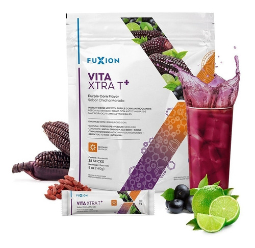 Vita Xtrat+ Fuxion Energía Y Multivitamínico 28 Sticks