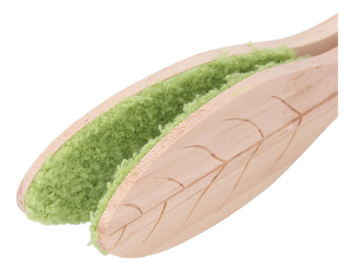 Cepillo Limpiador De Hojas De Plantas Con Mango De Madera