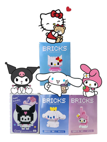 Juguetes Bloques Para Armar  3d Hello Kitty And Friends