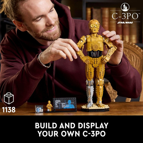 Figura Droide Lego Star Wars C-3po Para Construir, Construir