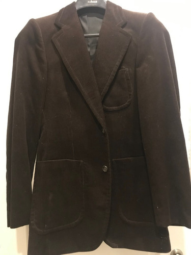 Blazer Corderoy - T 46 - Marrón Chocolate - 