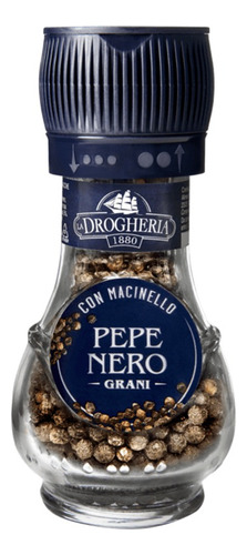 Pimienta Negra En Grano Con Molinillo Drogheria 45 Gr.