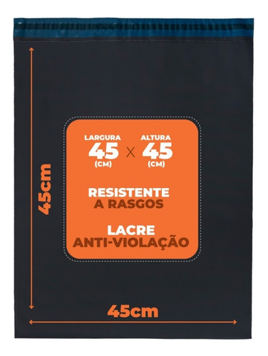 100 Envelopes De Segurança Correio Para Caixa Sapato 45x45 