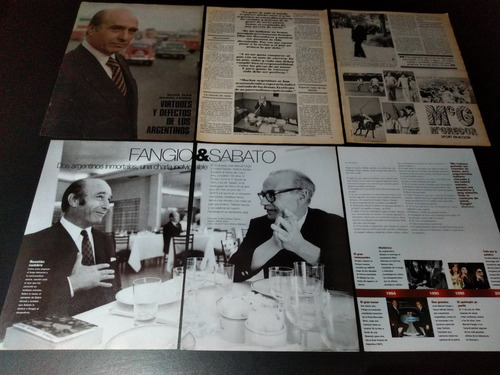 (ai058) Juan Manuel Fangio * Recortes Revistas Clippings
