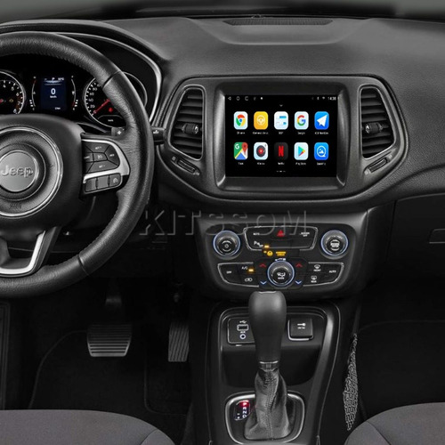 Multimídia Jeep Compass 2017 2018 2019 2020 2021 V2 Octa Oem