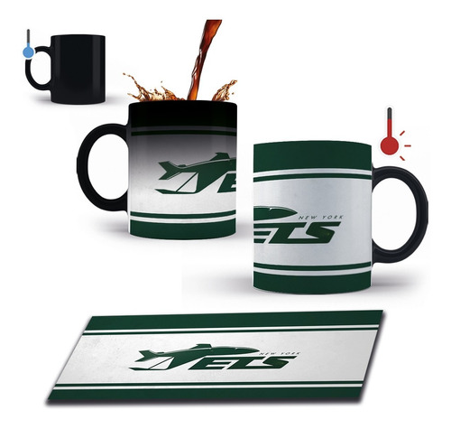 Taza Mágica 11 Oz Nfl Jets New York Mod4