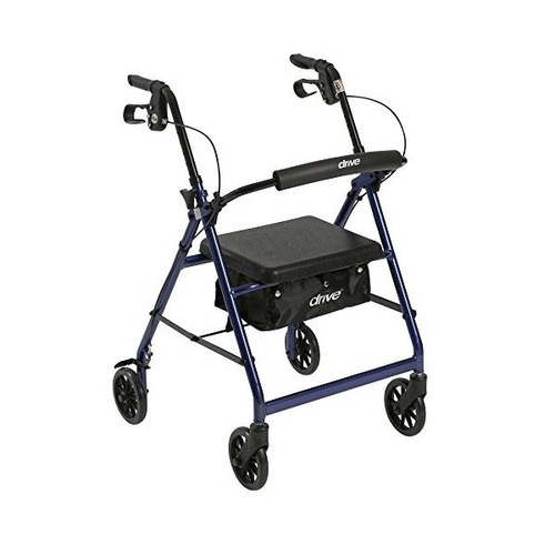 Drive Medical Andador De Aluminio Walker Plegar Y Extraíble 