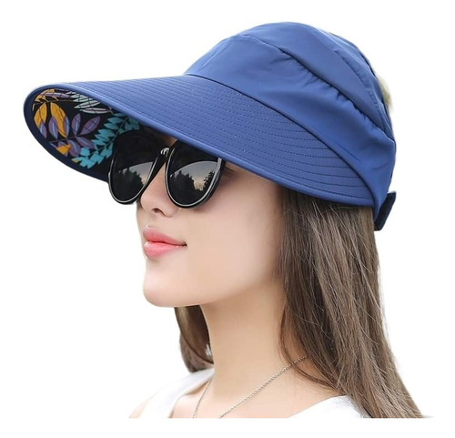 Gorra Sombrero Visera Mujer Ala Larga Playa Verano