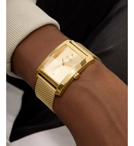 Reloj Dorado Guess Hombre Clyde Acero Inoxidable